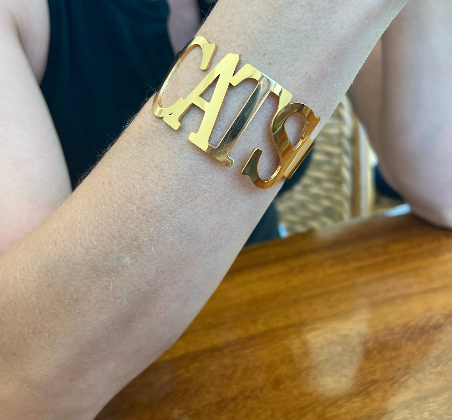 CATS Bangle Bracelets Tarnish Resistant All Caps -Go CATS