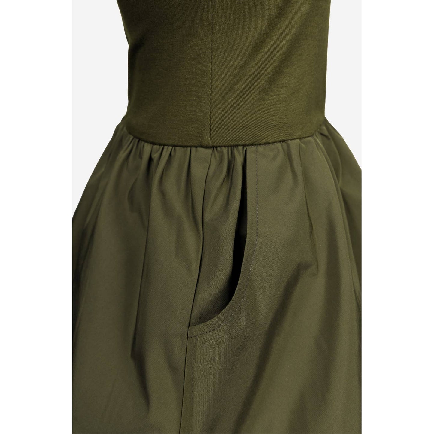 Naked Zebra - Sleeveless Bubble Skirt Mini Dress- POCKETS!