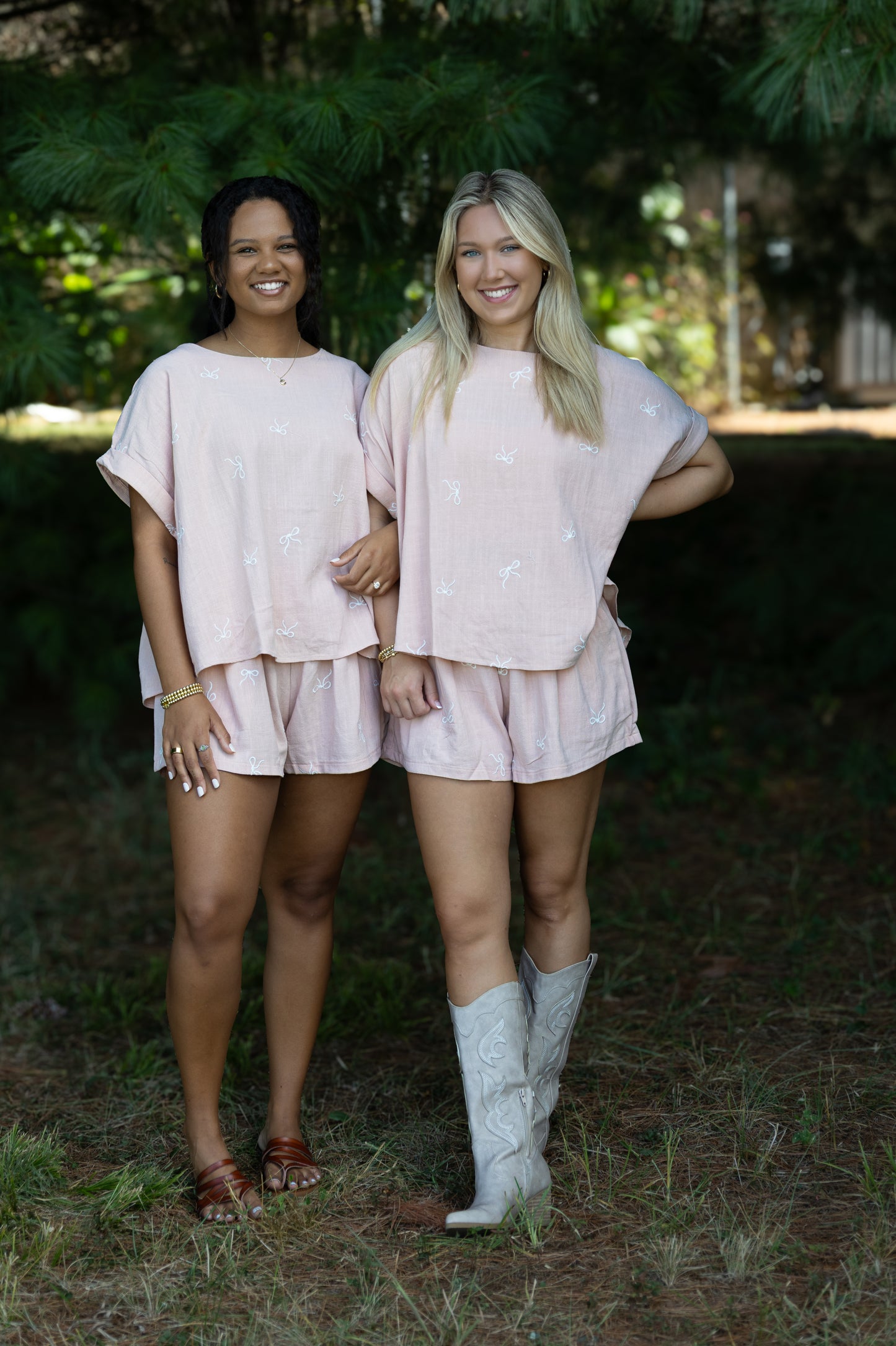 Klesis -OVERSIZED SHORT SLEEVE TOP WITH BELTED SHORTS SET