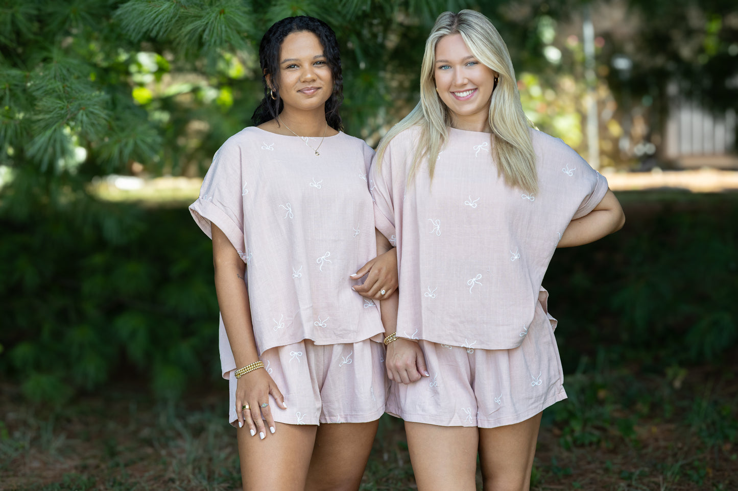 Klesis -OVERSIZED SHORT SLEEVE TOP WITH BELTED SHORTS SET
