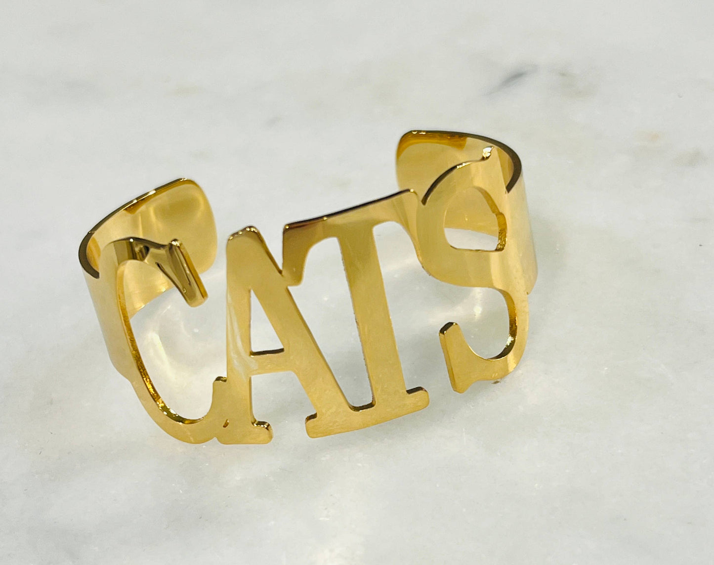 CATS Bangle Bracelets Tarnish Resistant All Caps -Go CATS