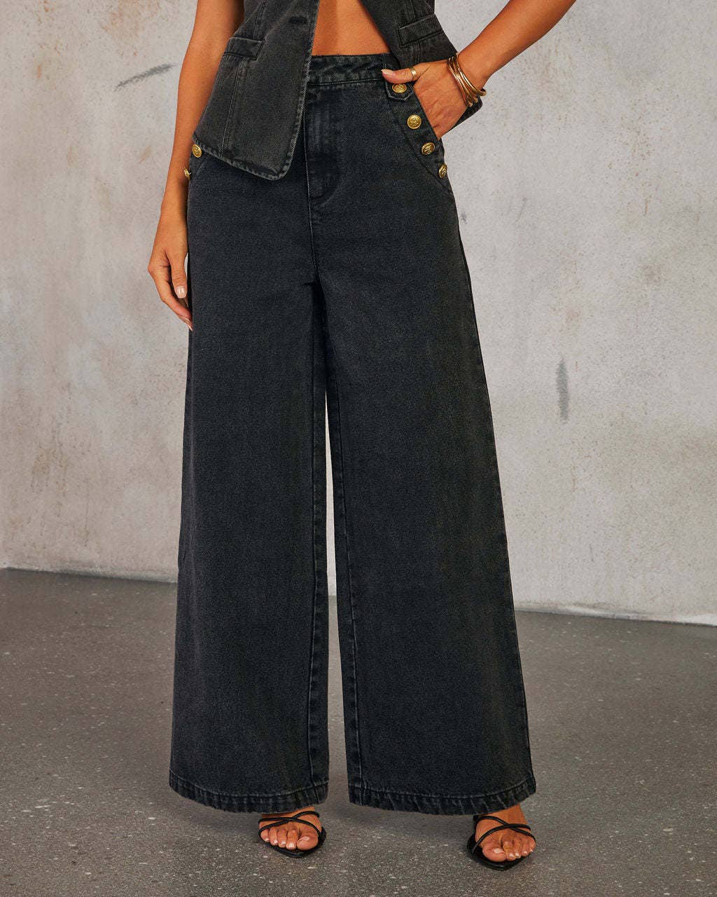 Marayn - NEW Chic Denim Vest and Jean Set European Style