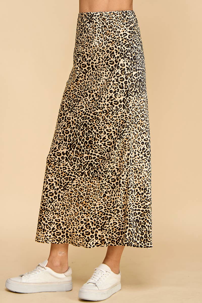 TCEC Animal Print Waistband full length Skirt