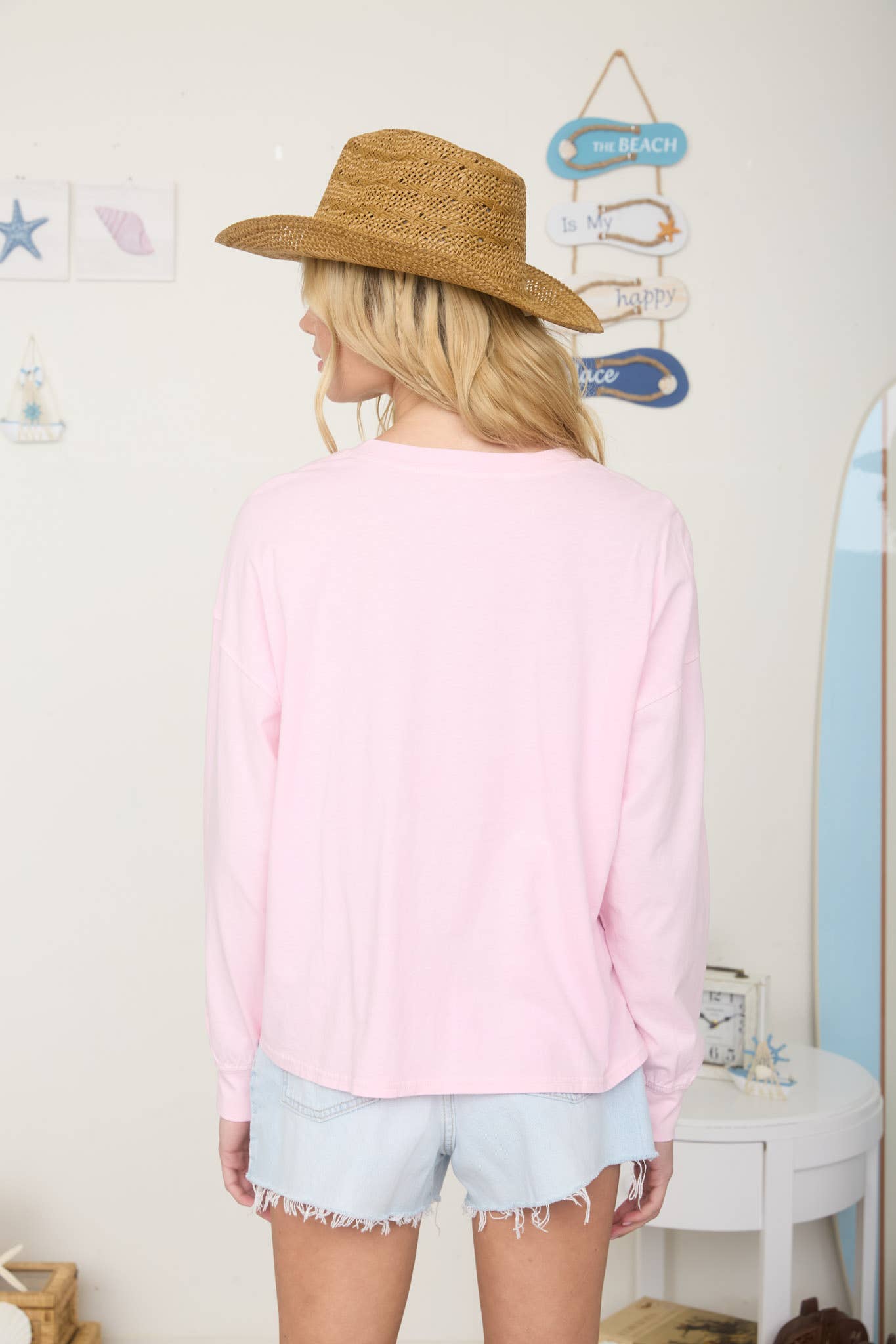 Blu Pepper - BEACH COWGIRL LONG SLEEVE KNIT TOP
