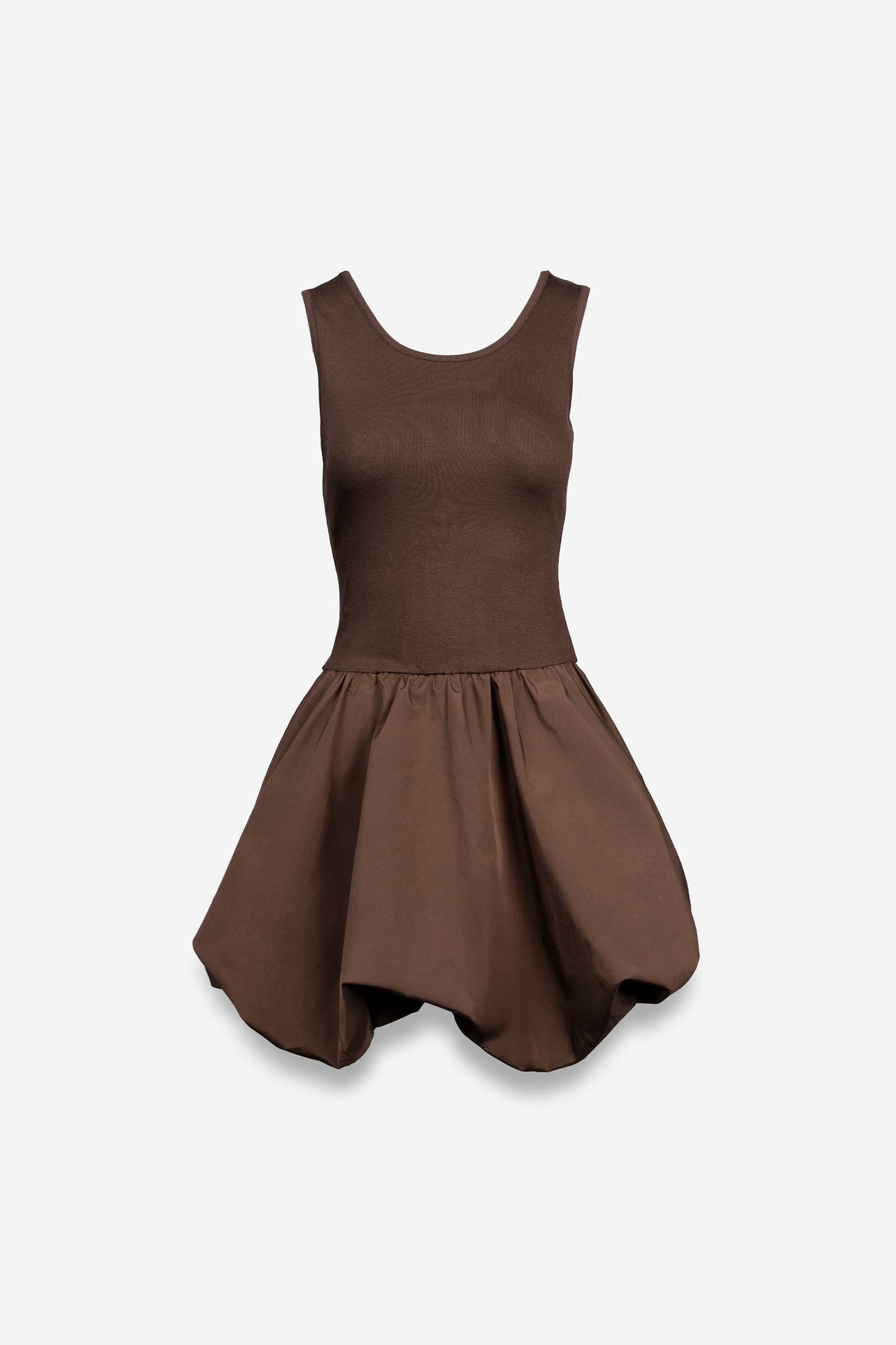 Naked Zebra - Sleeveless Bubble Skirt Mini Dress- POCKETS!