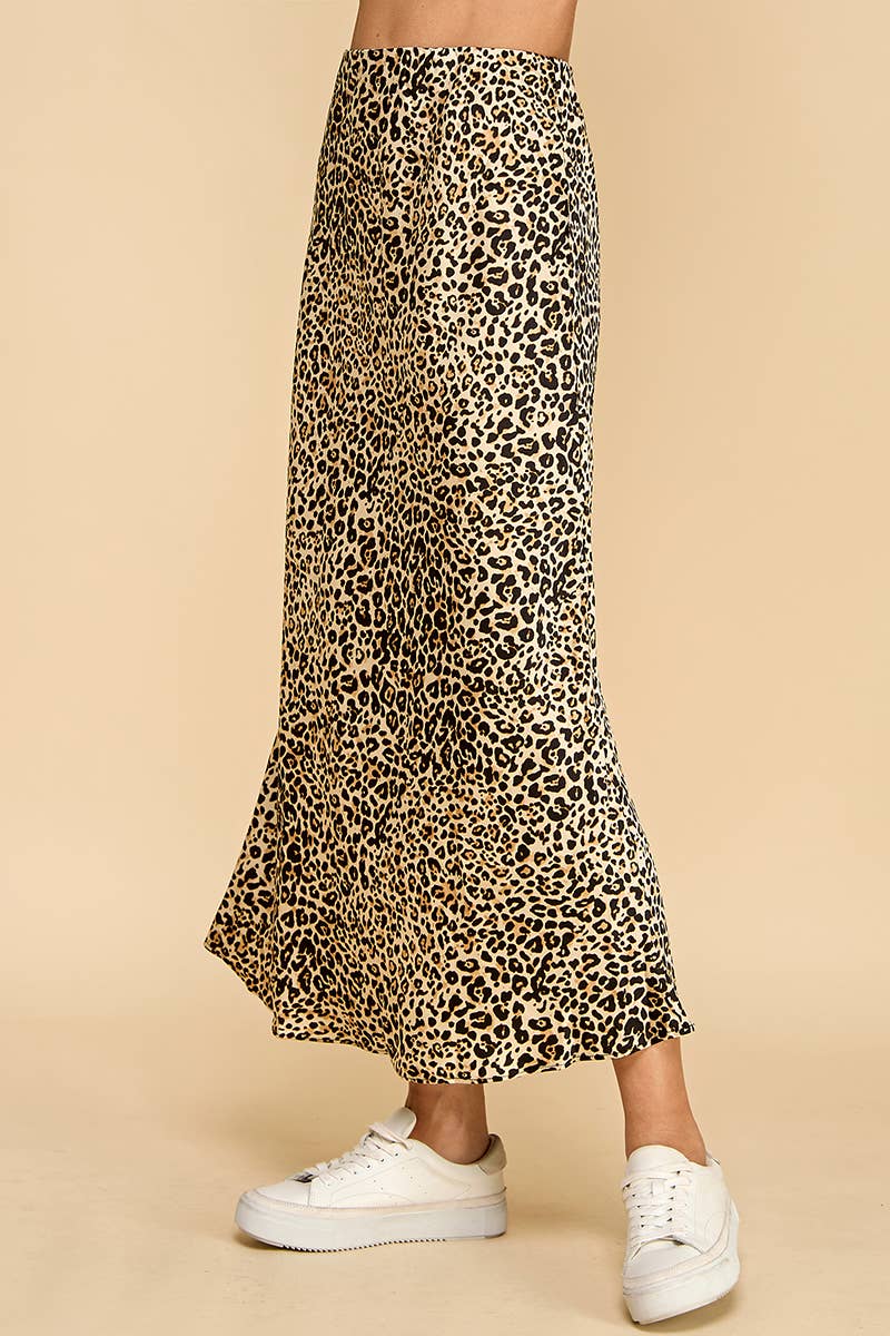 TCEC Animal Print Waistband full length Skirt