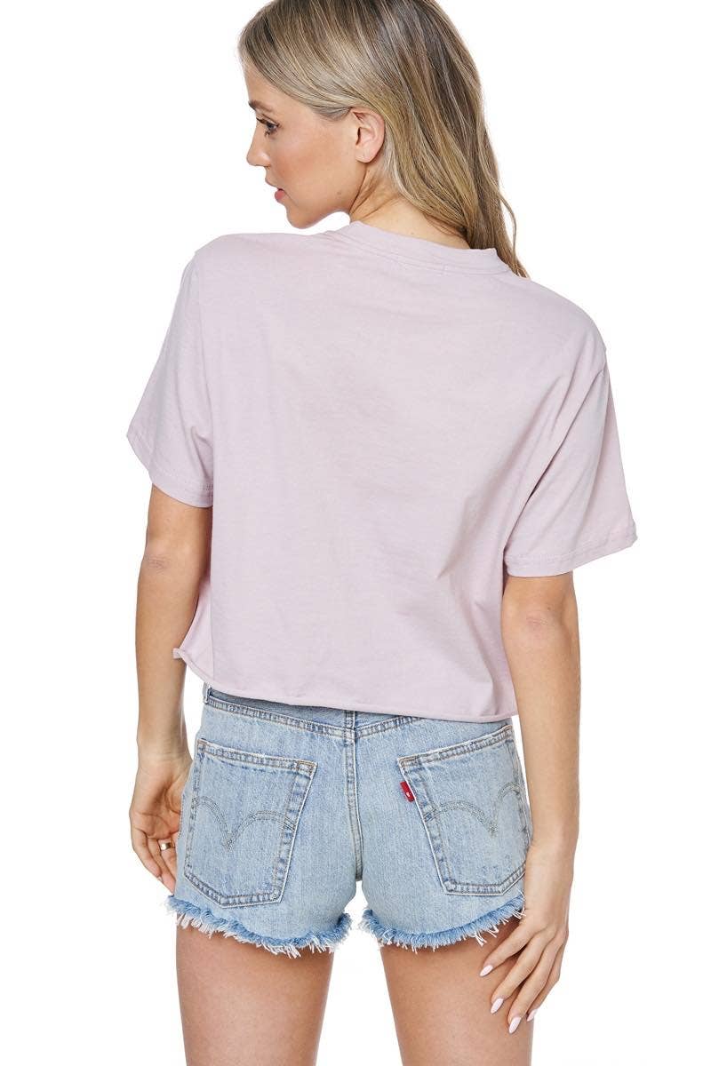 Zutter - Cowboy Essentials Graphic S/S Faux Cropped Tee