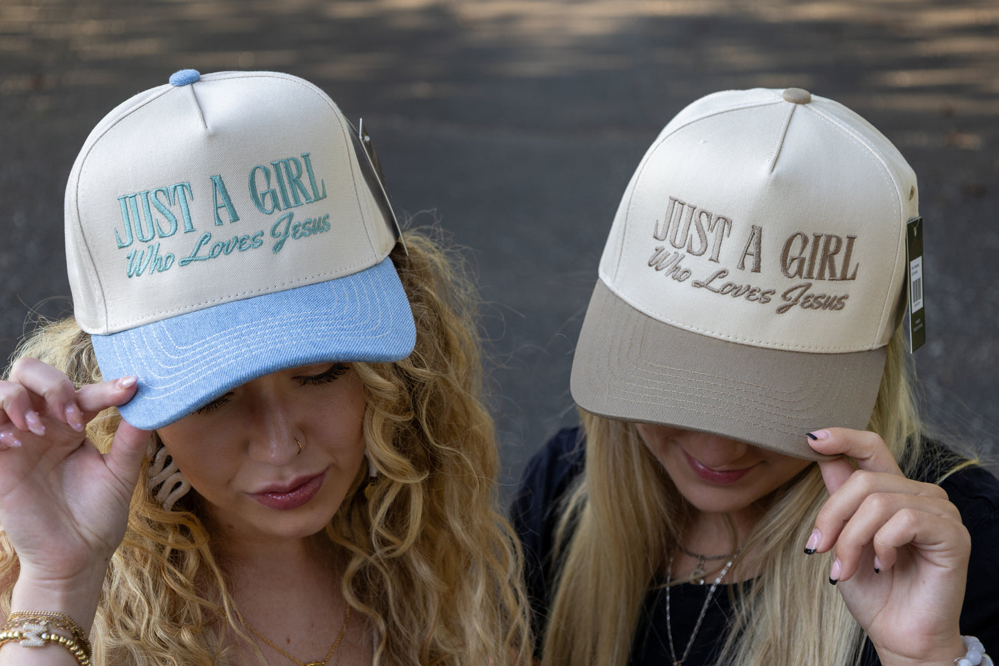 Fashion City - Just A Girl Who Loves Jesus Embroidery Trucker Hat