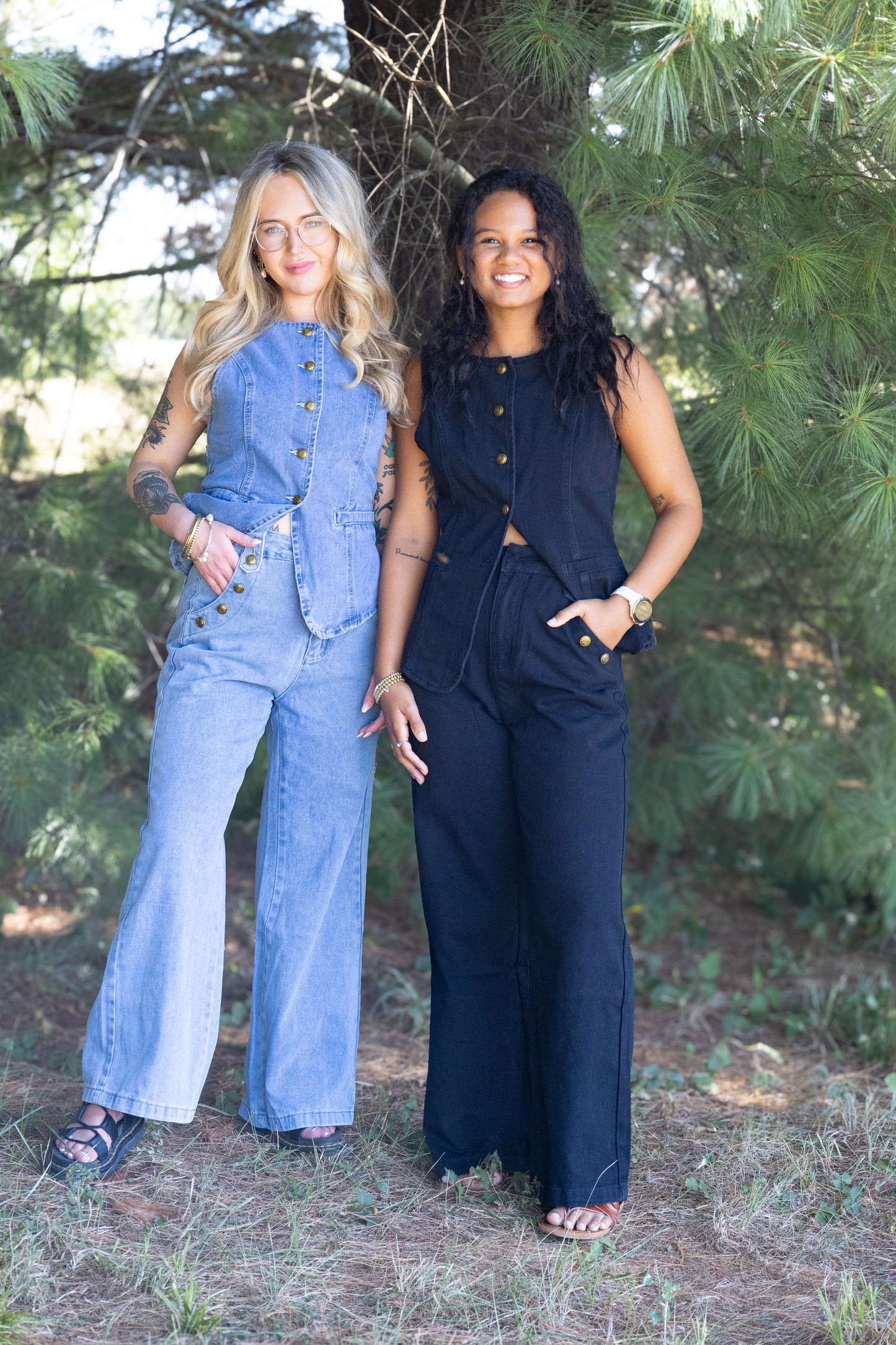 Marayn - NEW Chic Denim Vest and Jean Set European Style