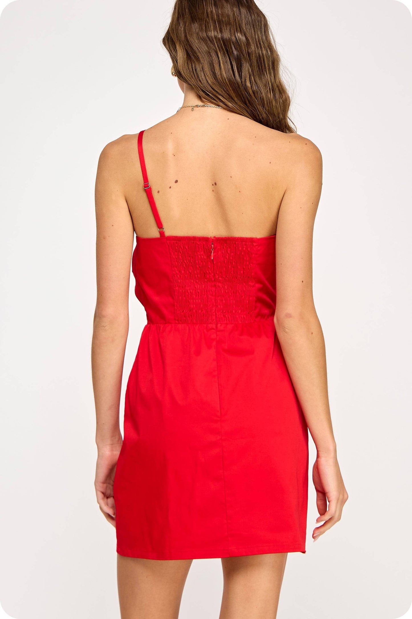 Strut & Bolt - Knotted Flower Bow Mini Dress