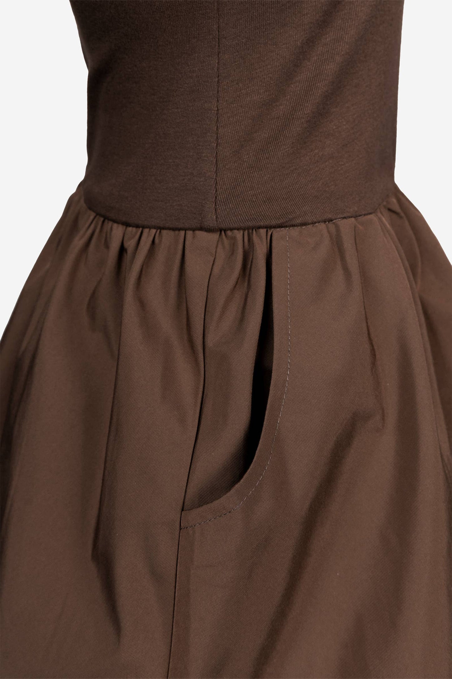 Naked Zebra - Sleeveless Bubble Skirt Mini Dress- POCKETS!