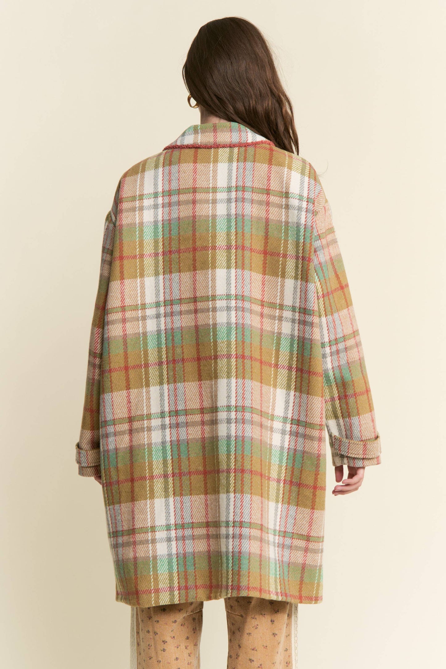 J.NNA - MUTLICOLOR PLAID COAT